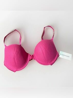 On Gossamer Mesh T-Shirt Bra 34C Pink Lightly Lined Underwire NWT